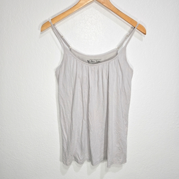VS Victoria's Secret Medium Flowy Padded Bra Top Gray Tank - Picture 1 of 6
